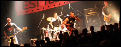 Peter and the Test Tube Babies on stage